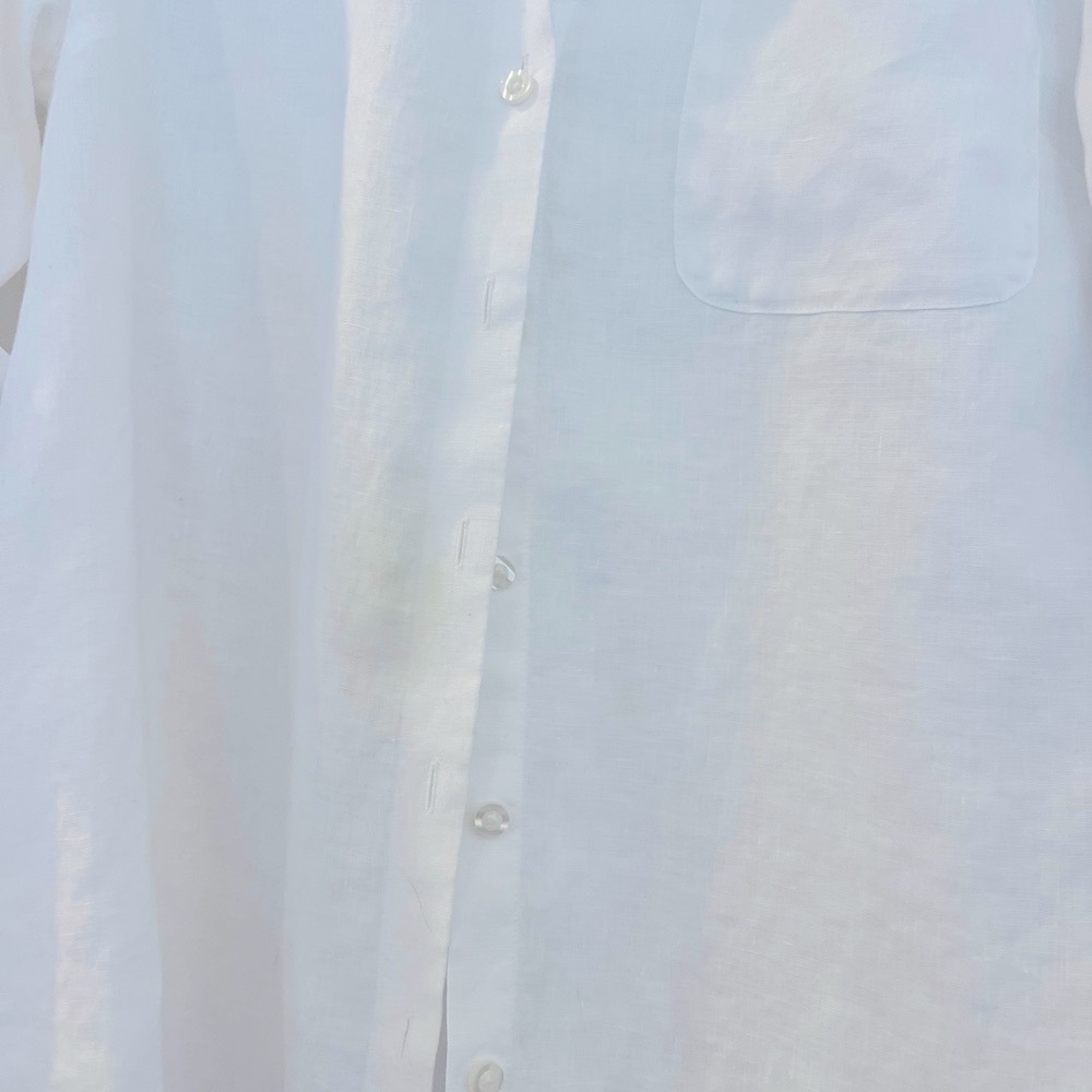 Chico's White Linen No-Iron Shirt size 3 or 16W - Picture 6 of 6